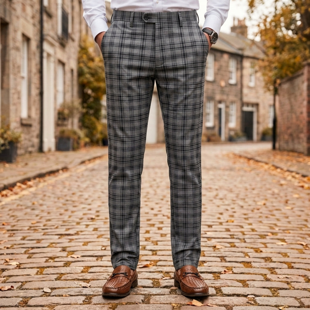 Ash Gray Plaid