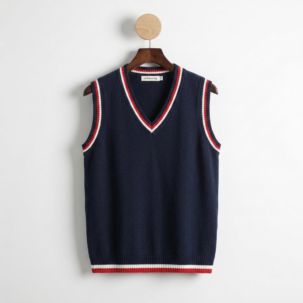 Navy Red Trim