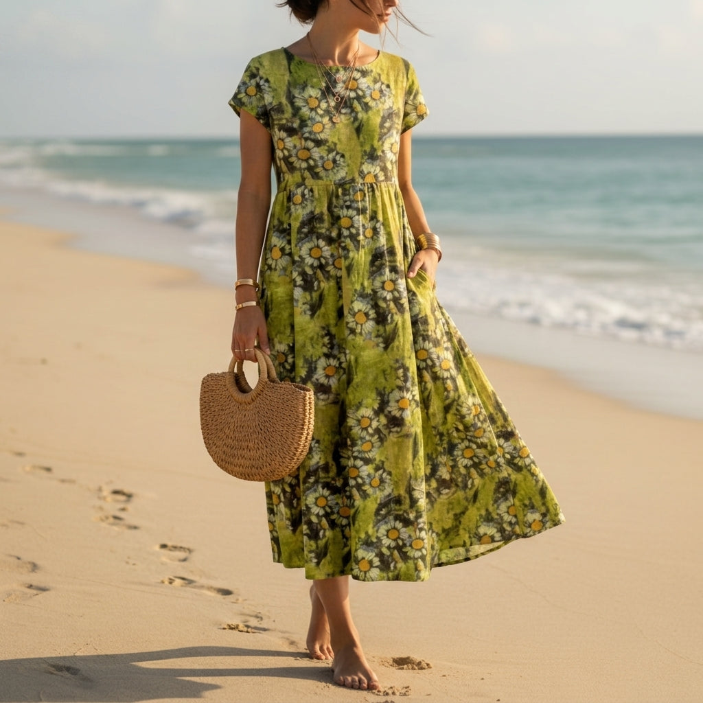 Olive Green Floral