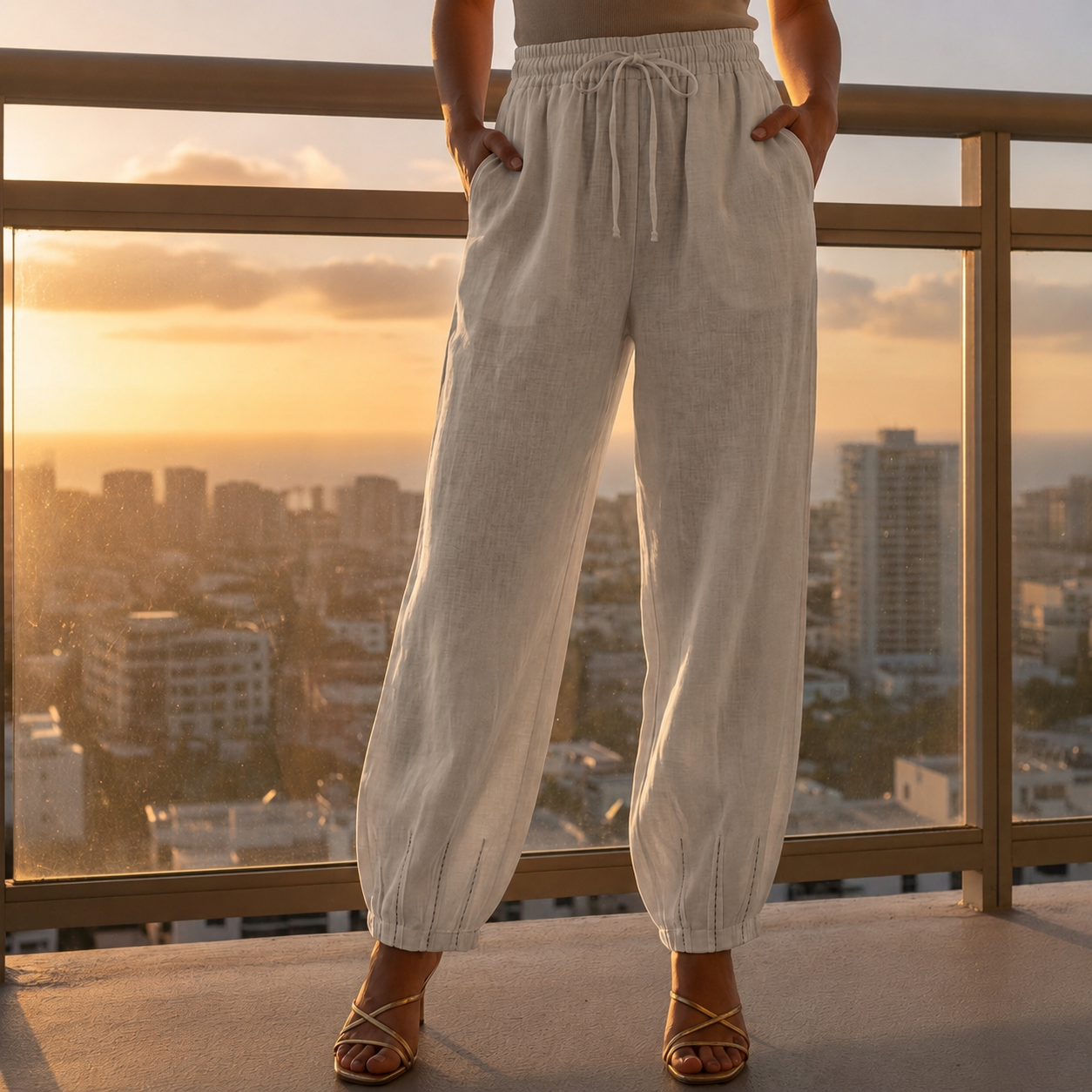 Iona Breezy Linen Pants