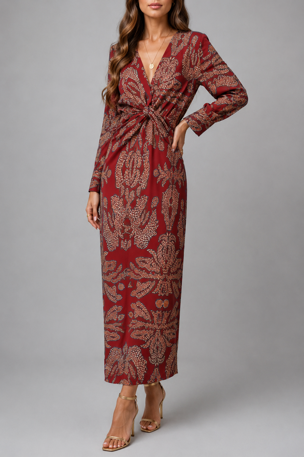 Malta Floral Midi Dress