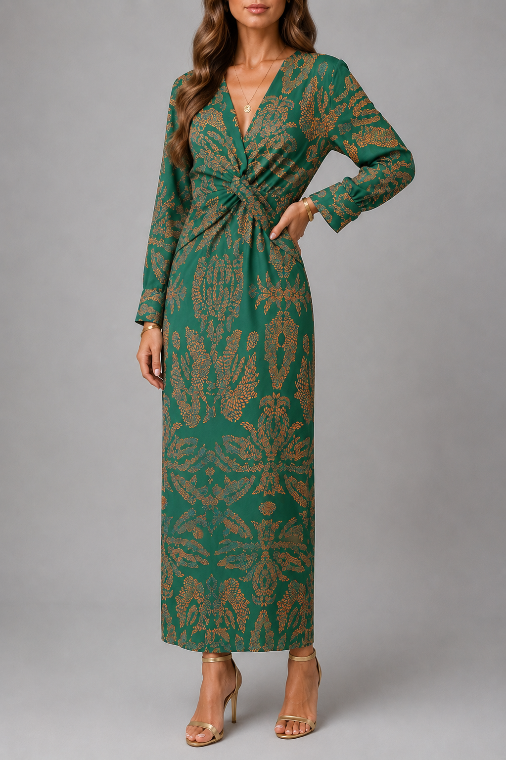 Malta Floral Midi Dress