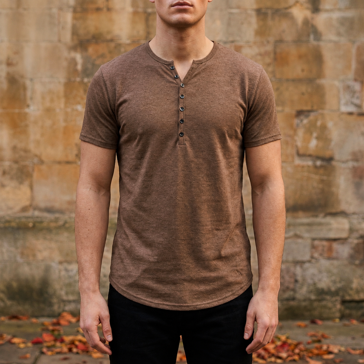 Atlas Henley Cotton-Blend T-Shirt