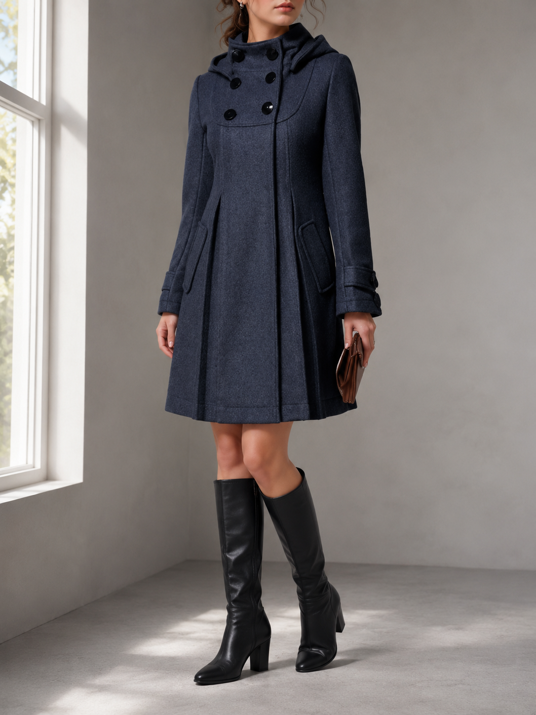 The Audrey Vintage Swing Coat