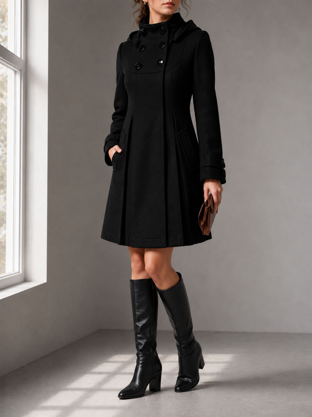 The Audrey Vintage Swing Coat