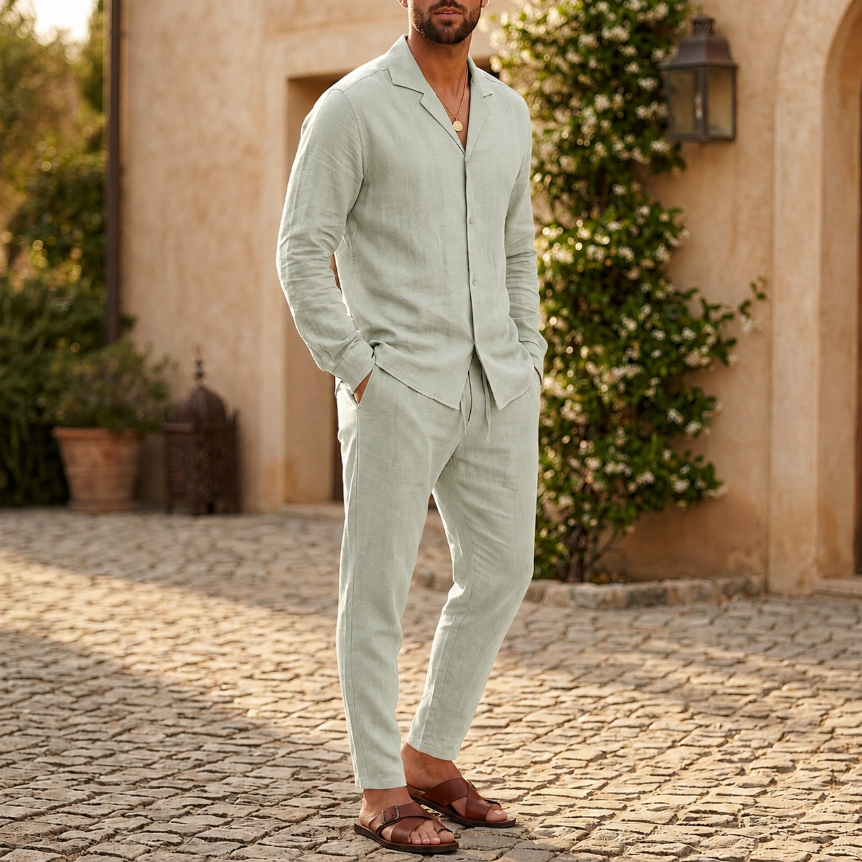 The Mateo Relaxed Summer Two-Piece Outfit